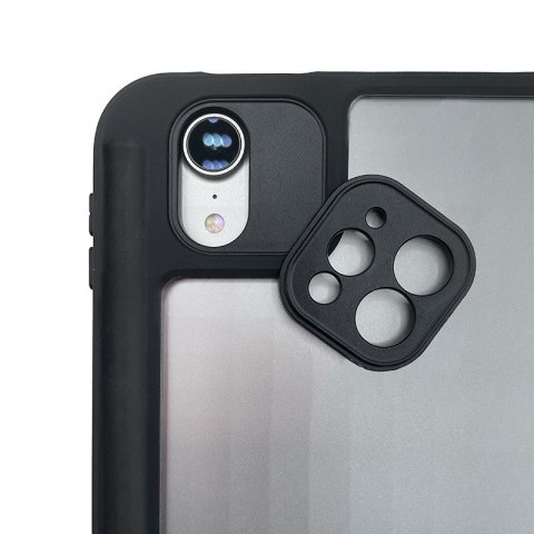 CRONG Etui PrimeFolio do iPad Air 11 M3 (2025) iPad Air 11 M2 (2024) iPad Air 10.9 (5-4 gen.) iPad Pro 11 (2022-2021) czarne/przezrocz