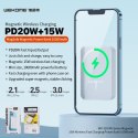 WEKOME Powerbank indukcyjny 10000 mAh Fast Charging PD 20W MagSafe Biały