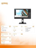 AOC Monitor Q27P2Q 27 IPS HDMI DP USB Pivot