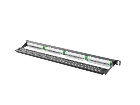 Lanberg Patch Panel 24 Port 0.5U Kat.5E czarny