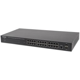 Intellinet Przełącznik Intellinet Gigabit 24x 10/100/1000 RJ45 POE+ 2x SFP MANAGED