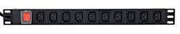 Gembird Listwa zasilająca rack PDU 10xC13 1U 16A C19 2m