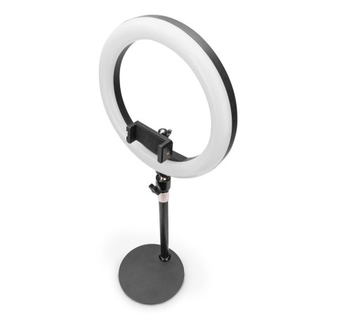 Lampa pierścieniowa DIGITUS LED RING 10" wysuwany stojak, uchyt na telefon, pilot, USB 2m