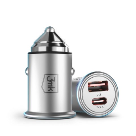 Ładowarka samochodowa 3mk Hyper Car Charger 30W aluminiowa