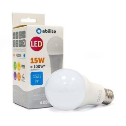 Żarówka LED Abilite klasyczna mleczna b.neutralna E27 15W/230V 1521lm A65