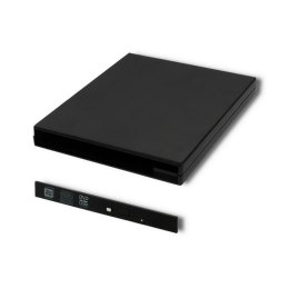 Obudowa/kieszeń Qoltec na napęd optyczny CD/DVD SATA | USB2.0 | 9.5mm