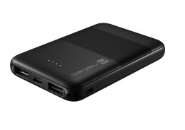 Powerbank Natec Trevi Compact 5000mAh 2x USB-A + 1x USB-C czarny