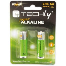 Baterie alkaliczne Techly 1,5V AA LR6 2szt.