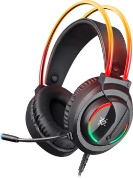 Słuchawki z mikrofonem Defender FLAME podświetlane Gaming RGB + GRA