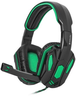 Słuchawki z mikrofonem Defender WARHEAD G-275 Gaming zielono-czarne + GRA