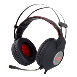 Słuchawki z mikrofonem Esperanza EGH440 NIGHTCRAWLER dla graczy czarno-czerwone