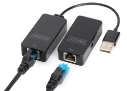 Przedłużacz/Extender DIGITUS USB 2.0 po skrętce Cat.5e/6 UTP, do 50m
