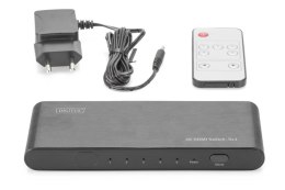 Przełącznik/Switch DIGITUS DS-45317 HDMI 5-portowy 4K 60Hz UHD 3D HDR HDCP 2.2 audio