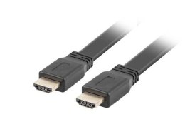 Kabel HDMI Lanberg M/M v2.0 0,5m czarny flat