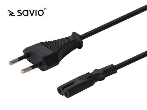 Kabel zasilający Savio CL-97 2pin, 1,2m