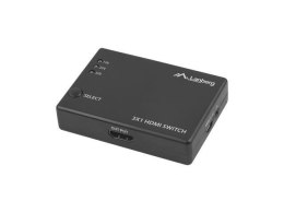 Switch HDMI Lanberg 3x HDMI + port micro USB czarny