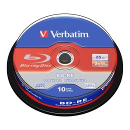 BD-RE Verbatim SL 25GB 2x Hard Coat (Spindle 10)