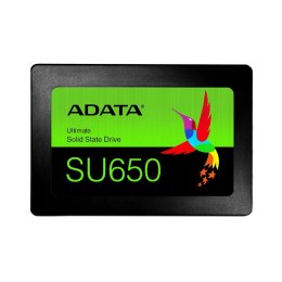 Dysk SSD ADATA Ultimate SU650 256GB 2,5" SATA3 (520/450 MB/s) 7mm, 3D SLC