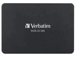 Dysk SSD wewnętrzny Verbatim Vi550 S3 128GB 2.5" SATA III czarny