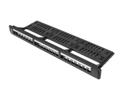 Patch panel pusty Lanberg PPKS-1124-B 24 port 1U 19