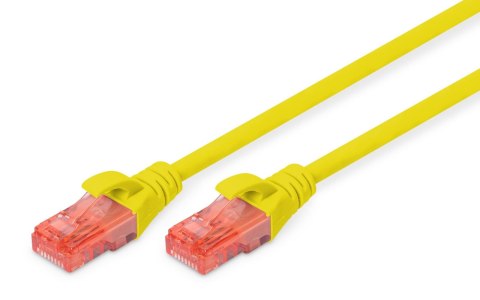 Patchcord DIGITUS UTP kat. 6 1m PVC żółty