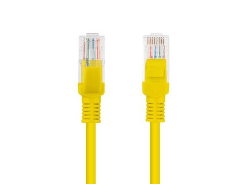 Patchcord Lanberg UTP kat.5e 15m żółty