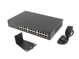 Switch niezarządzalny Lanberg 24x 1Gb Gigabit Ethernet Rack 19