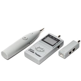 Tester kabli z wyświetlaczem LCD RJ45/RJ11/BNC/USB, map test Netrack