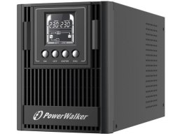 Zasilacz awaryjny UPS Power Walker On-Line 1000VA AT 3x FR Out, USB/RS-232, LCD, Tower, EPO