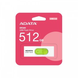 Adata Pendrive UV320 512GB USB3.2 biało-zielony