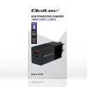 Qoltec Ładowarka GaN Power Pro | 1xUSB-C | 1xUSB | 100W | 5-20V | 1.5-5A| PD | Czarna