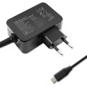 Qoltec Ładowarka GaN Power Pro | 1xUSB-C | 45W | 5-20V | 2.25-3A | Czarna