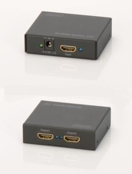 Splitter HDMI DIGITUS DS-46304 2-portowy, 4096x2160p 4K UHD 3D, HDCP1.3