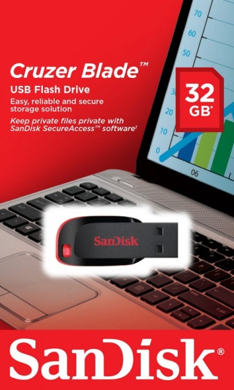SanDisk Cruzer Blade USB Flash Drive 32GB