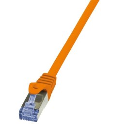 Patchcord LogiLink CQ3038S Cat.6A S/FTP 1m pomarańczowy