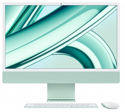 Apple IMac 24 cale: M3 8/10, 8GB, 256GB SSD - Zielony