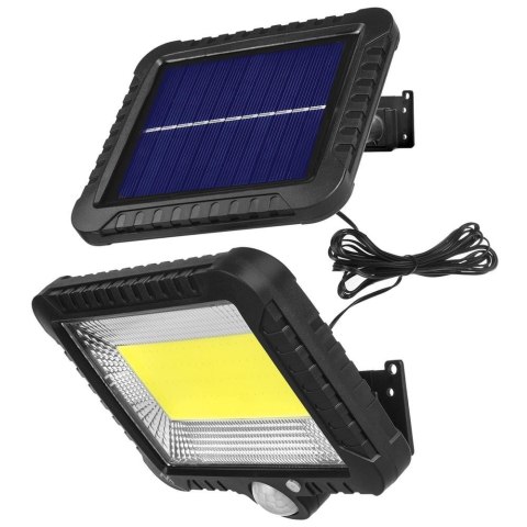 Naświetlacz LED solarny z czujnikiem ruchu Maclean MCE438 IP44, 5W, 400lm, 6000K zimna biała, akumulator litowy 1300 mAh, 5,5V D