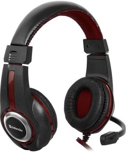 Słuchawki z mikrofonem Defender WARHEAD G-185 Gaming czarno-czerwone + GRA