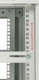 Extralink Szafka wisząca rack 6U 600x600 szara metalowe drzwi