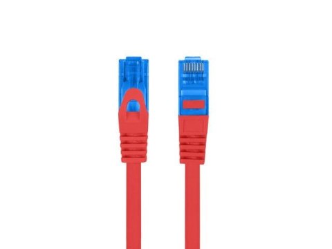 Patchcord Lanberg S/FTP kat.6A 2m LSZH CCA fluke passed czerwony