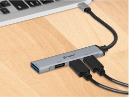 Tracer HUB USB 3.0 H40 4 ports, USB-C