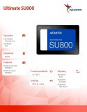 Adata Dysk SSD Ultimate SU800 256GB S3 560/520 MB/s TLC 3D