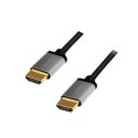 LogiLink Kabel HDMI 4K/60Hz aluminium 5m Czarny