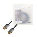 LogiLink Kabel HDMI 4K/60Hz aluminium 5m Czarny