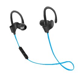 Słuchawki z mikrofonem Esperanza EH188B Douszne Bluetooth Sportowe czarno-niebieski