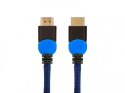 Savio Kabel HDMI 2.0 niebiesko-czarny 1,8m, GCL-02