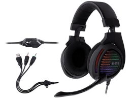 Słuchawki z mikrofonem Tracer GAMEZONE Aligator RGB rainbow LED