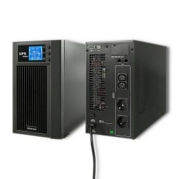 Zasilacz awaryjny UPS Qoltec | On-line | Pure Sine Wave | 3kVA | 2.4kW | LCD | USB