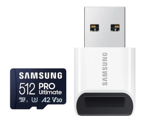 Samsung Karta pamięci microSD MB-MY512SB/WW Pro Ultimate 512GB + czytnik