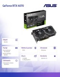 Asus Karta graficzna GeForce RTX 4070 EVO OC 12 GB GDDRX6 192bit 3DP/HDMI